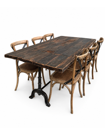 Tafel donkere eik (98 x 198 cm)