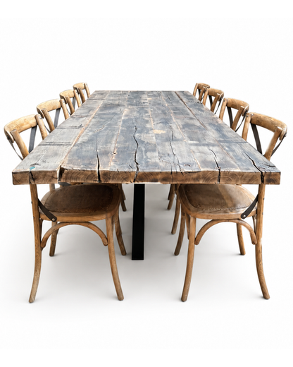 Tafel donkere eik (107 x 275 cm)