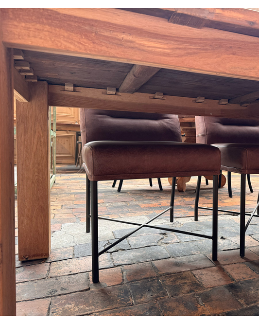 Table en orme ancien (100 x 250 cm)