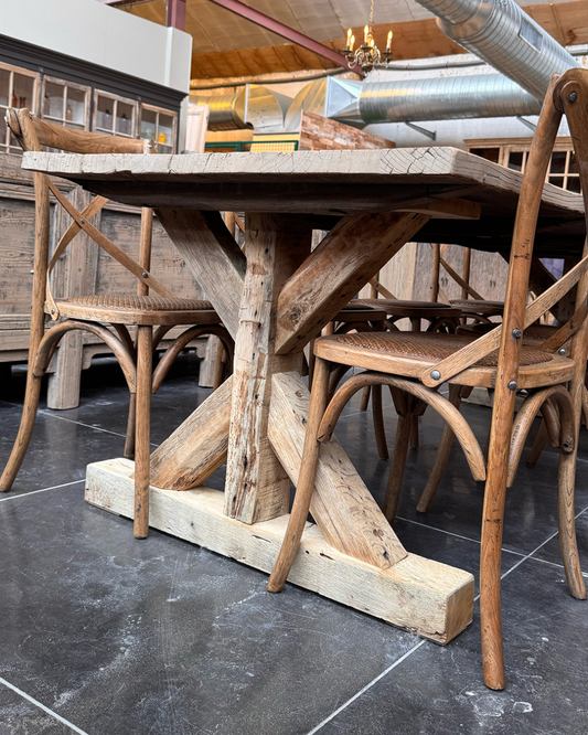 Table en orme ancien (99 x 260 cm)