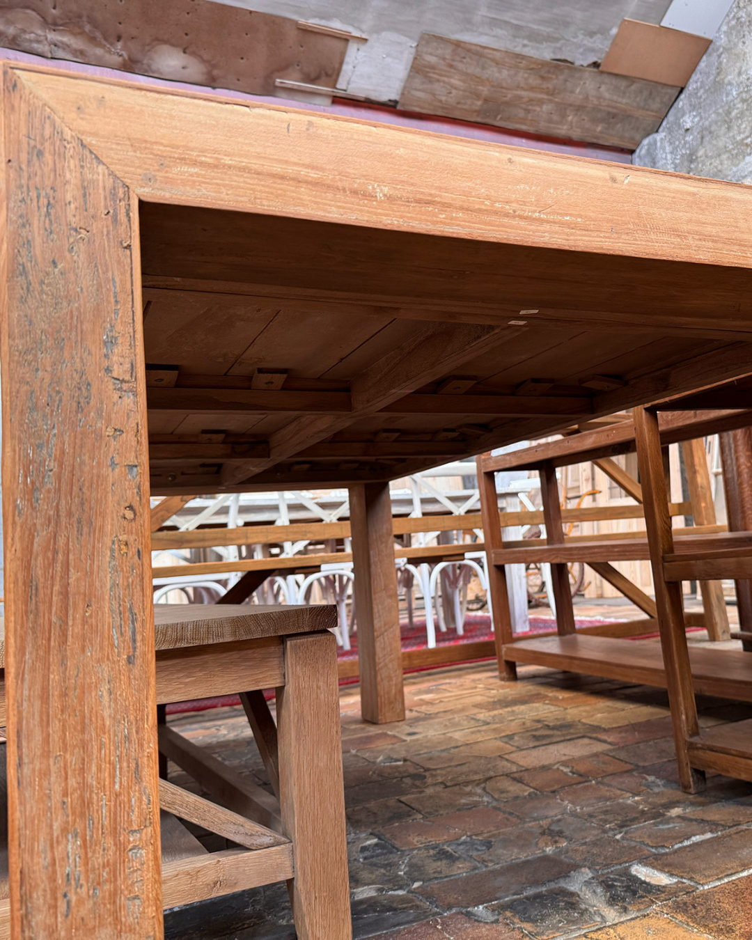 Tafel teak (95 x 200 cm)