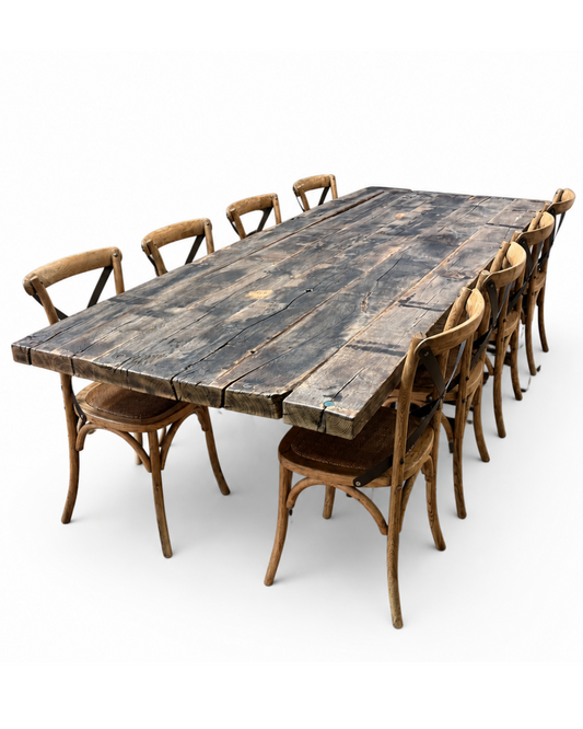 Table dark oak (107 x 275 cm)