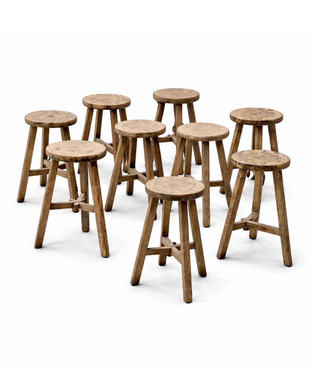 Rustic wooden stool
