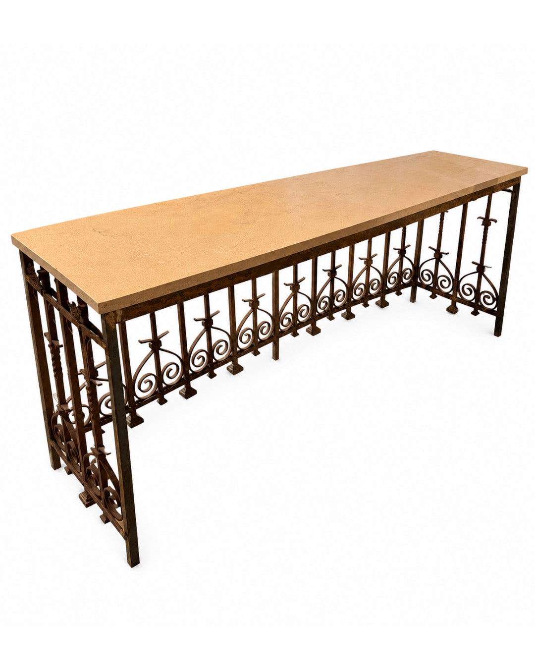Toog oud smeedijzer (63 x 212 x 90 cm)