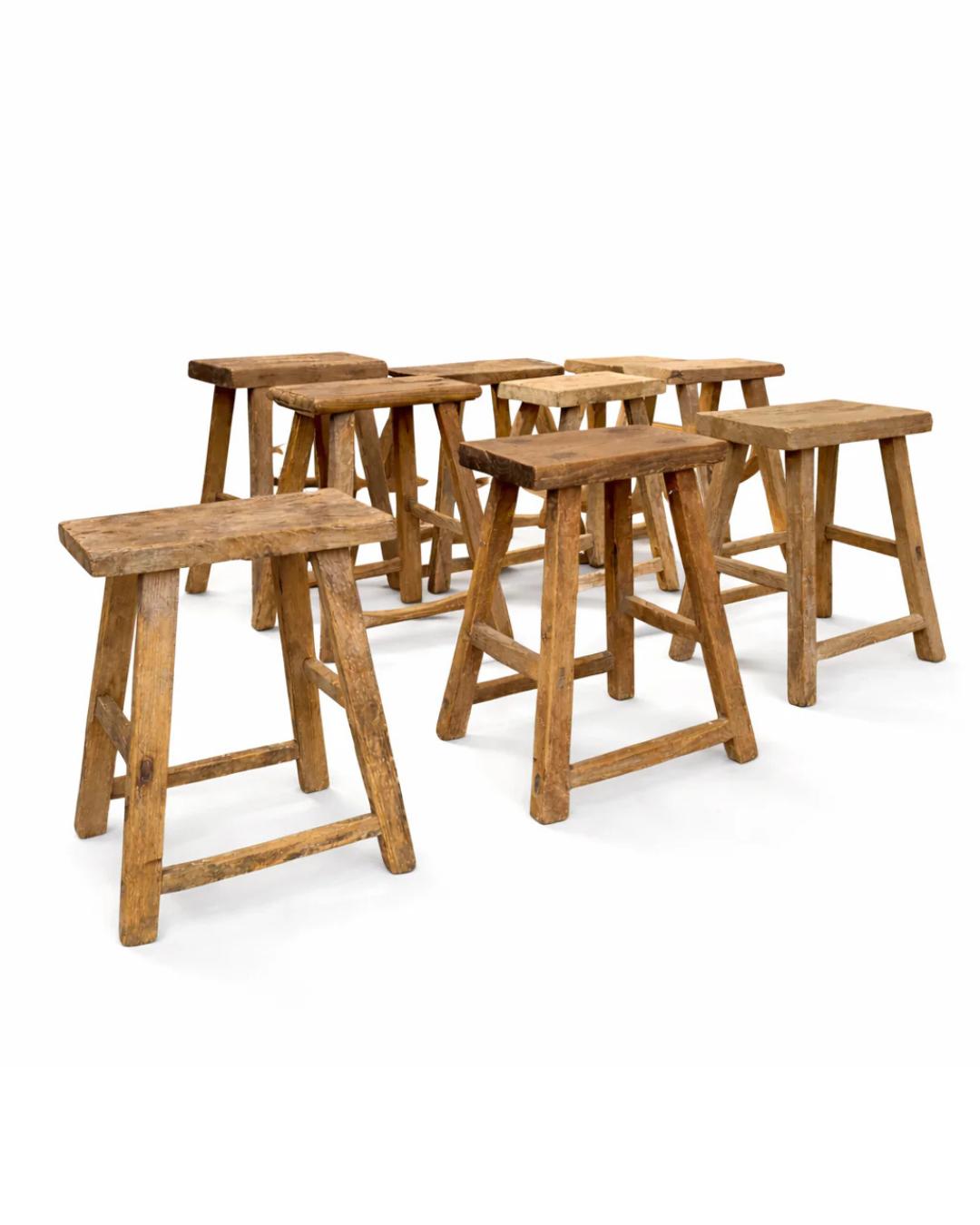 Rustiek houten krukje