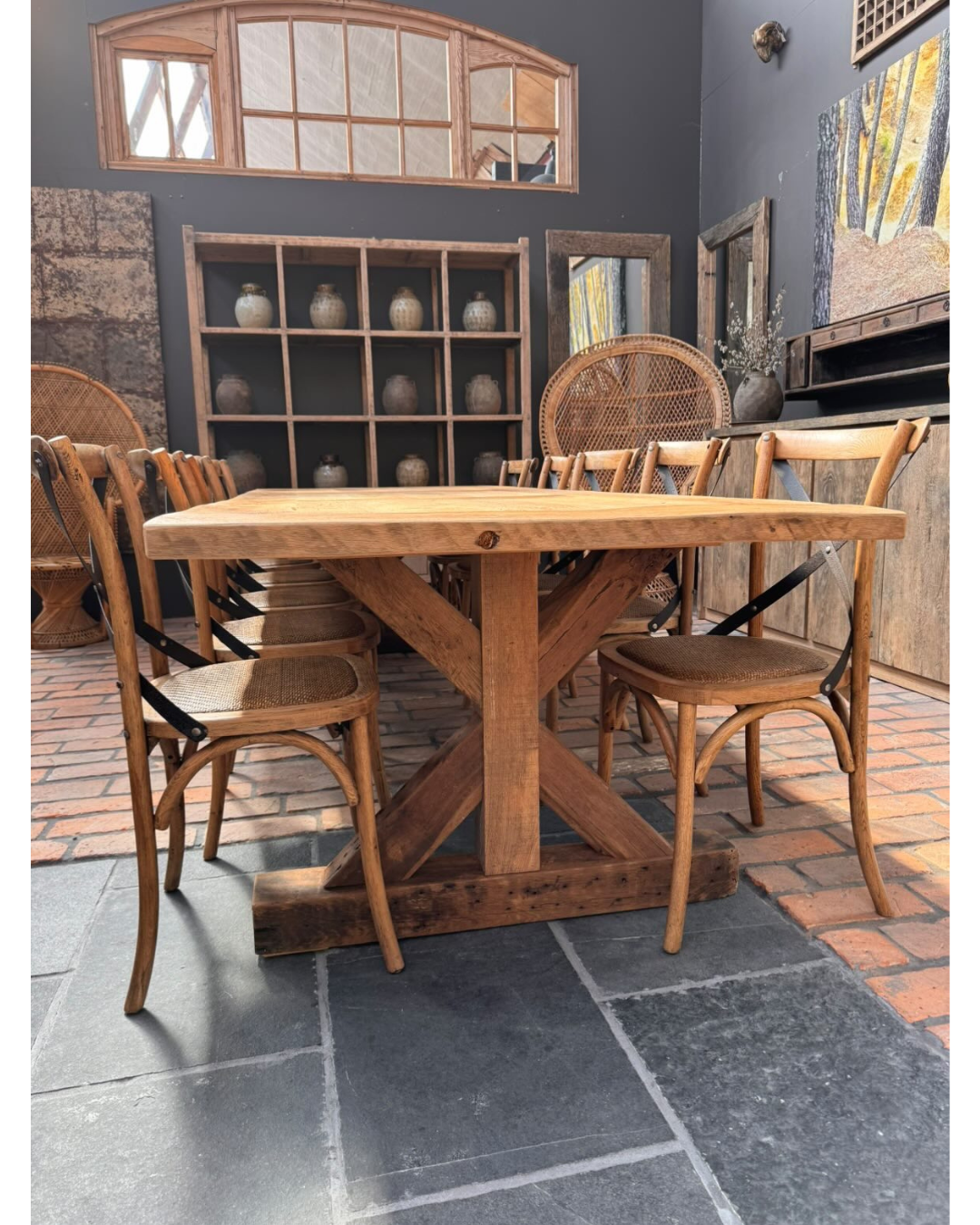 Tafel oude eik (110 x 320 cm)