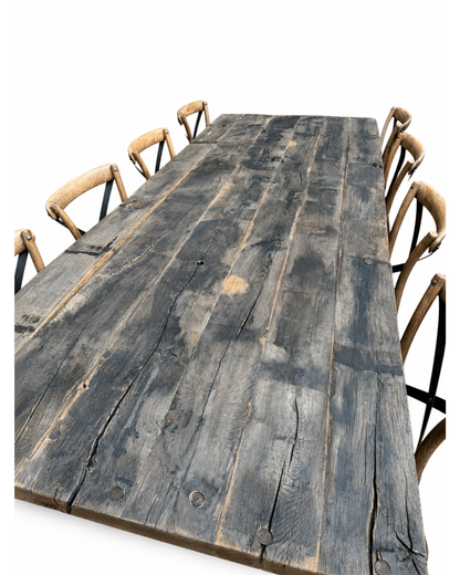 Tafel donkere eik (107 x 275 cm)