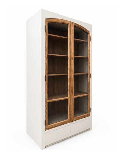 Vitrinekast (40 x 119 x 230 cm)