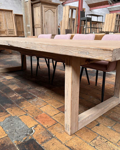 Table en orme ancien (110 x 320 cm)