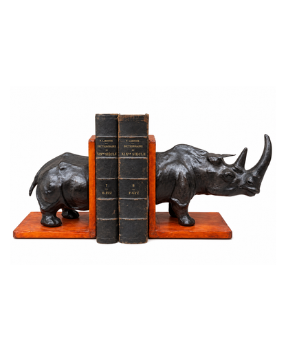 Serre-livres rhinocéros