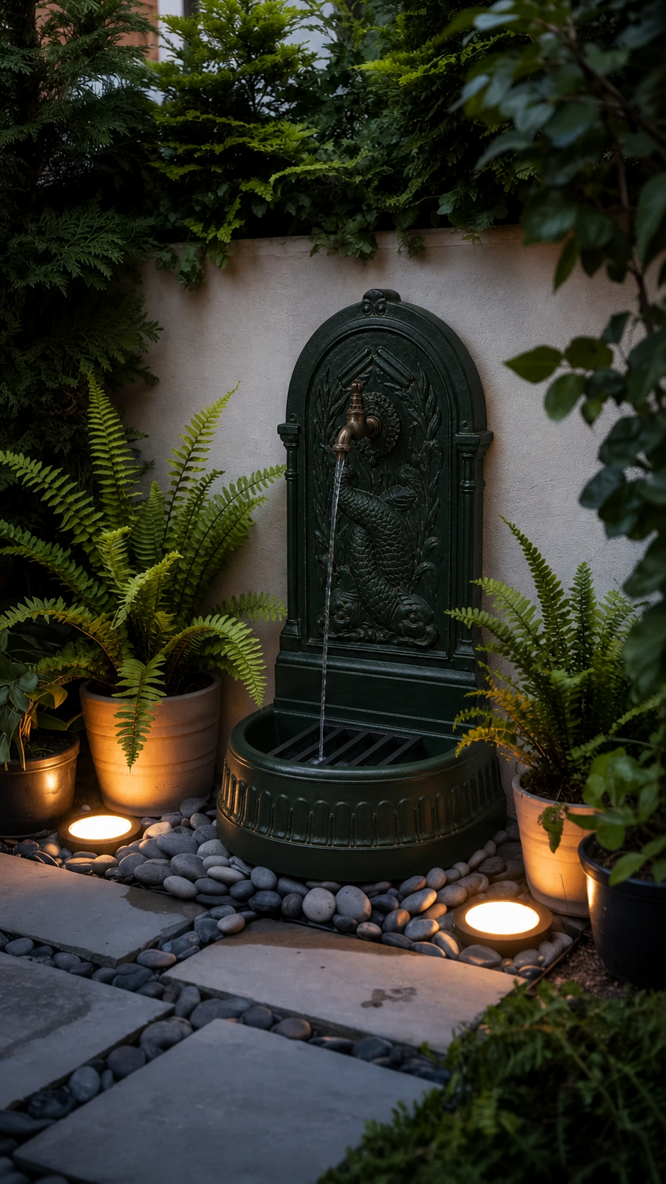 Old wall fountain