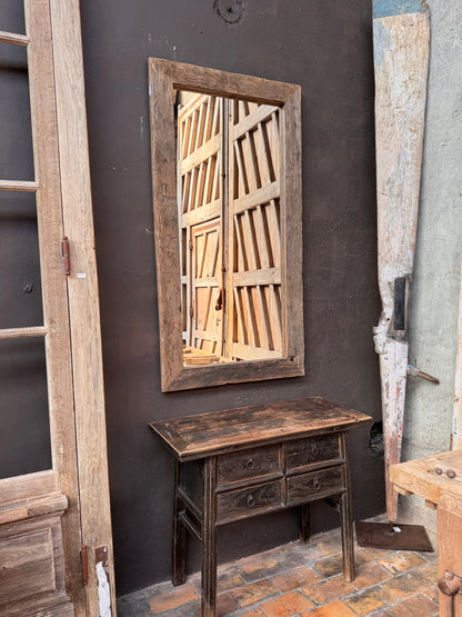 Miroir chêne ancien (84 x 158 cm)