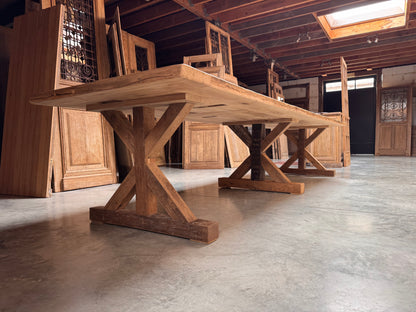 Table chêne ancien (110 x 400 cm)