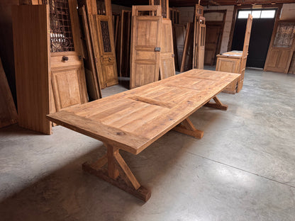 Table chêne ancien (110 x 400 cm)