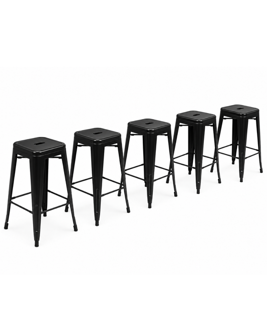 Metalen barkruk (hoogte 66 cm)