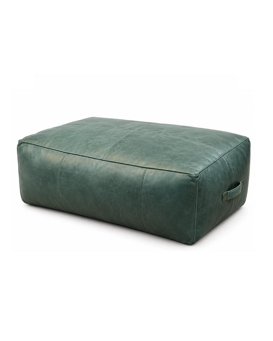 Pouf en cuir (70 x 135 x 43 cm)