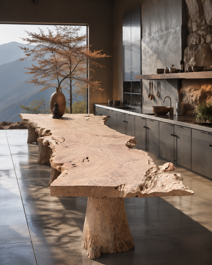 Table lychee wood (130 x 325 cm)