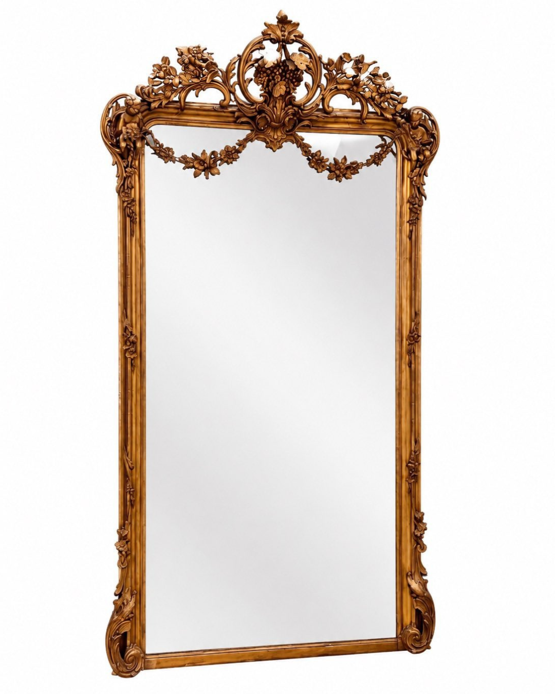 Gilded antique mirror (130 x 240 cm)
