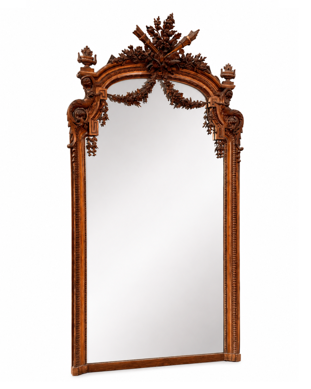 Gilded antique mirror (136 x 230 cm)