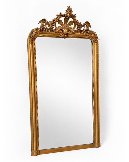 Miroir ancien doré (96 x 180 cm)