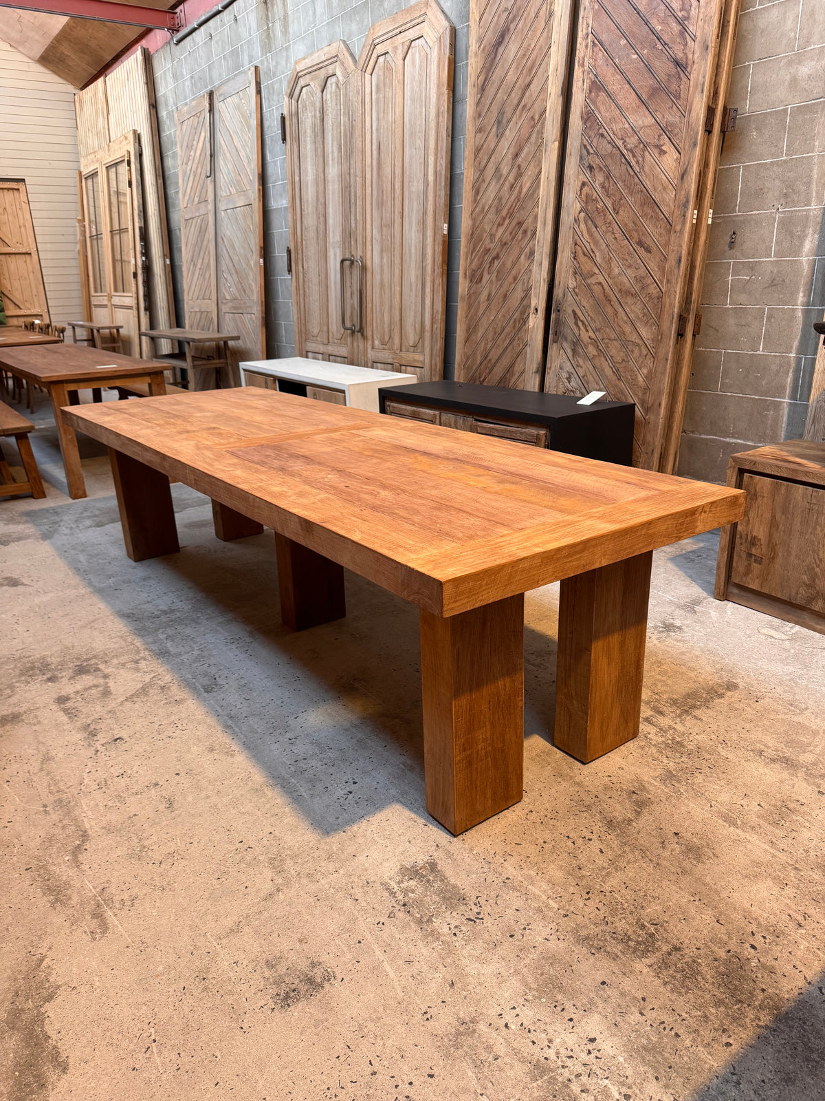 Table en teck (100 x 300 cm)